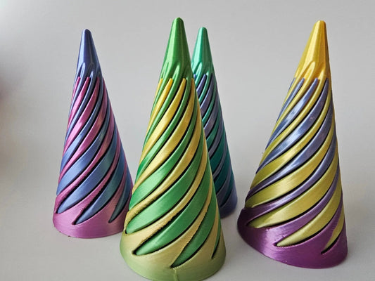Swirl Cone Fidget Toy – Twisting Spiral Desk Fidget | Sensory Focus Tool for ADHD