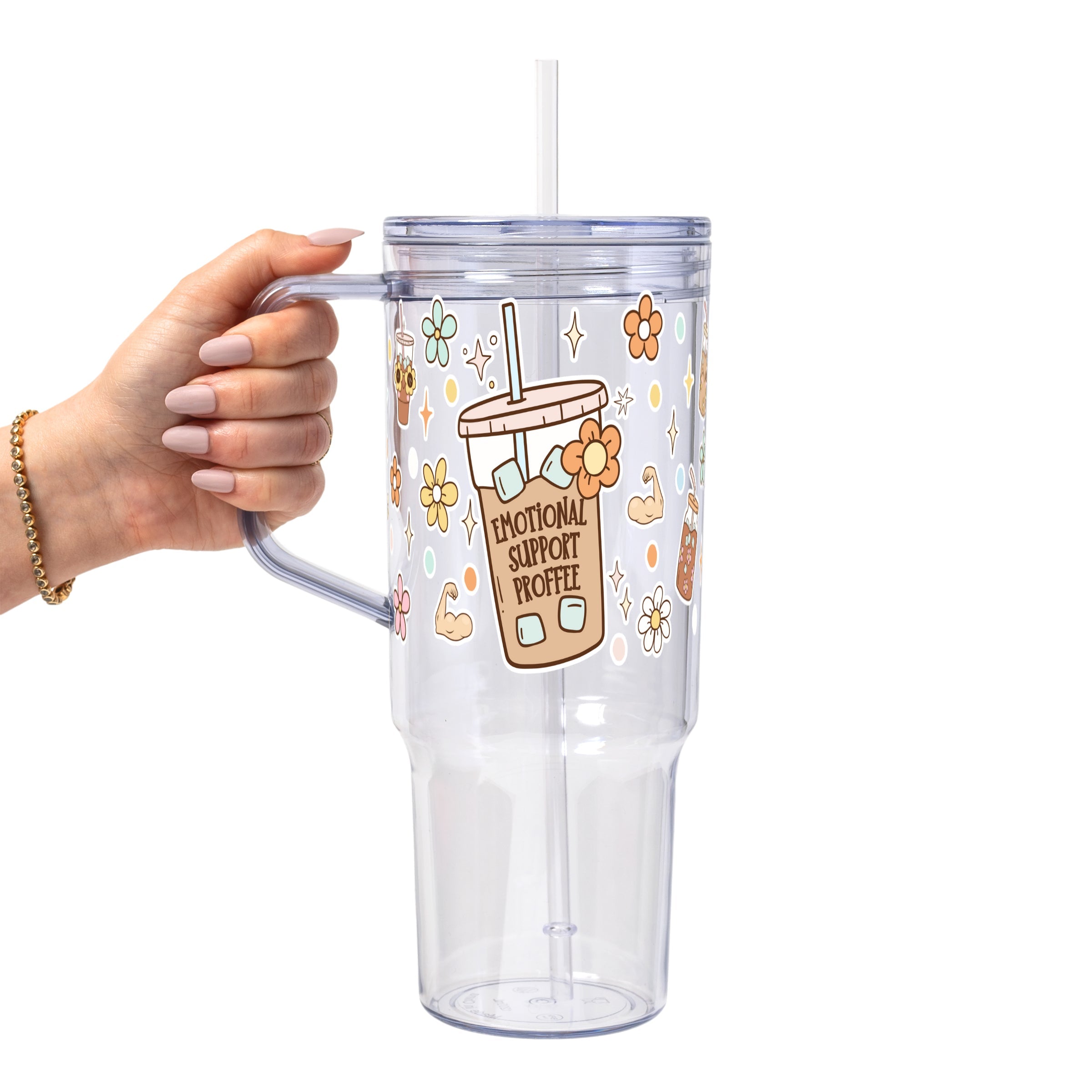 Emotional Support Bestie Tumbler