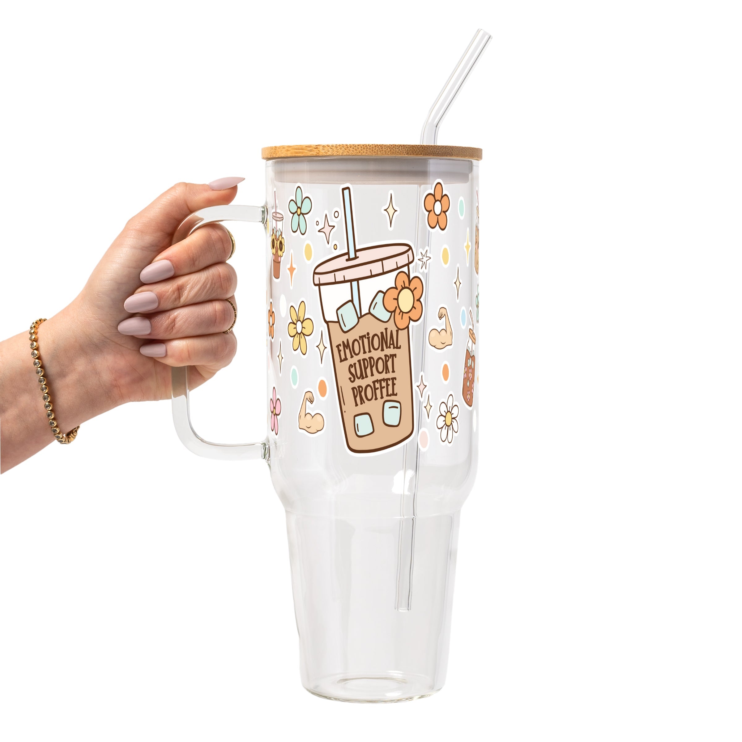 Emotional Support Bestie Tumbler
