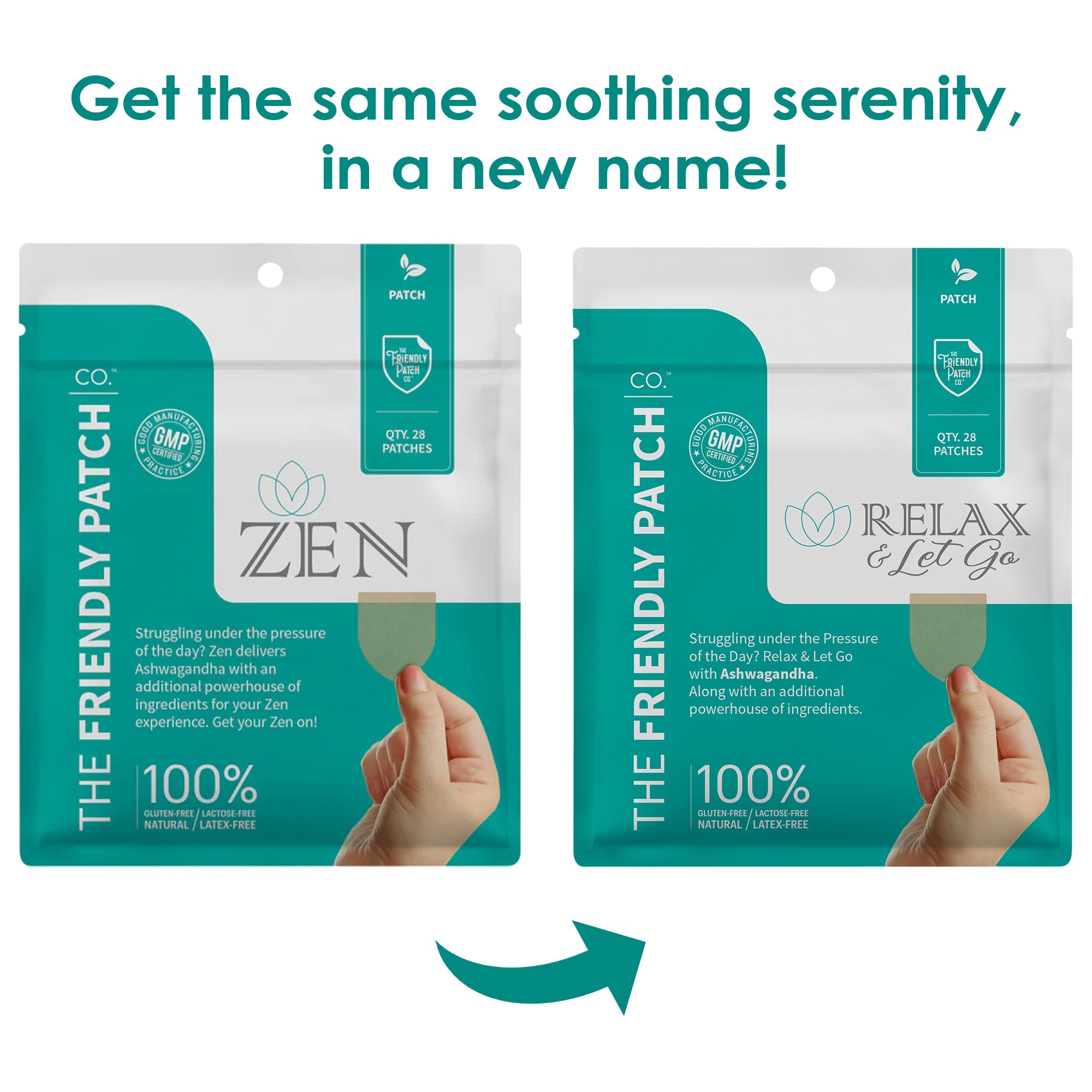 🌱Zen - Relax & Let Go with Ashwagandha - 28 Patches