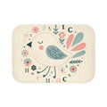 Pastel Flowers Microfiber Bath Mat - Memory Foam - Dipaliz