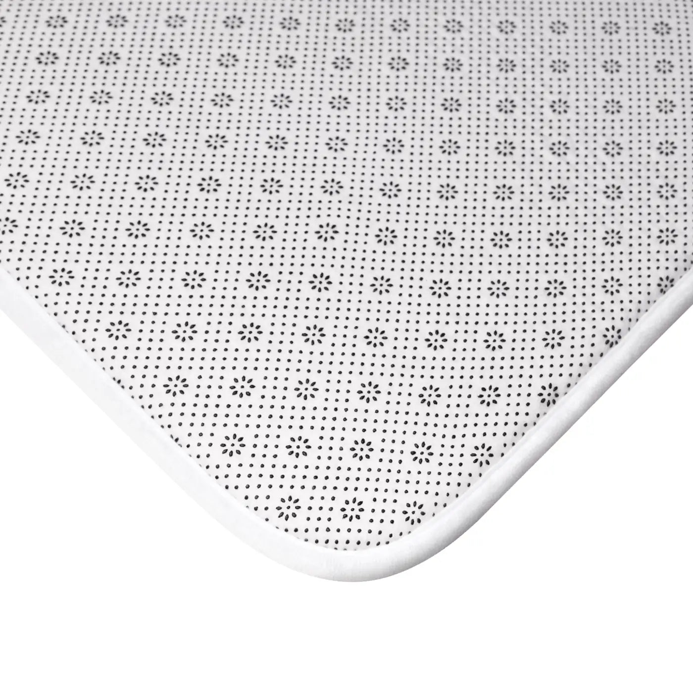 Pastel Flowers Microfiber Bath Mat - Memory Foam - Dipaliz