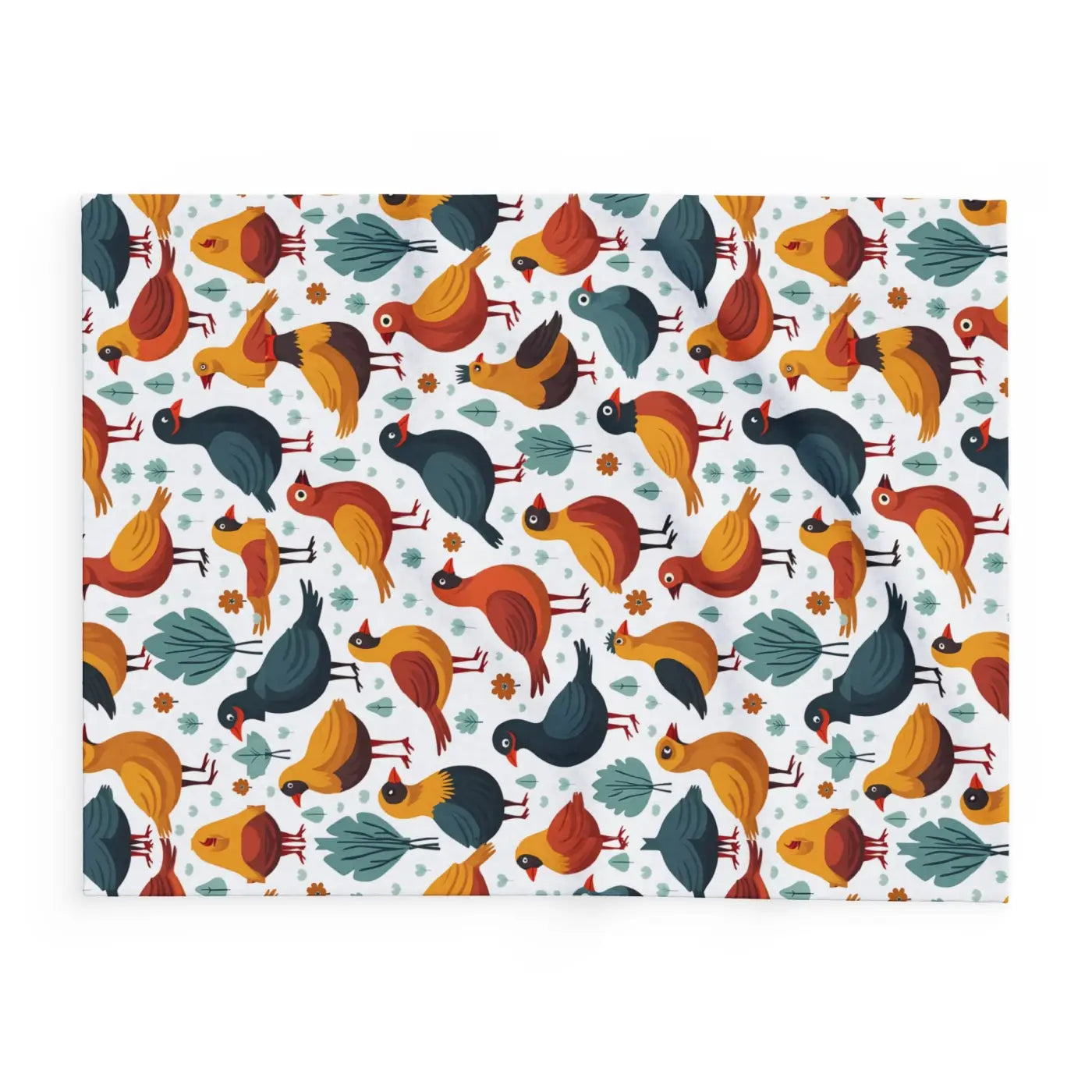 Little Joys 🐦 | Colorful Birds Cozy Fleece Blanket