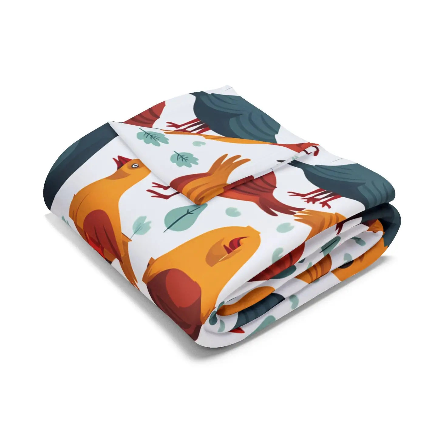 Little Joys 🐦 | Colorful Birds Cozy Fleece Blanket