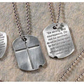 ✨Dogtag Cross Necklace| Joshua 1:9