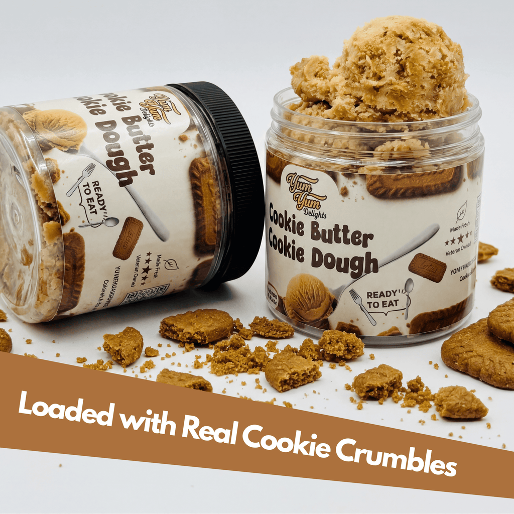 Emotional Support Cookie Dough- Egg-Free - With Biscoff Crumbles