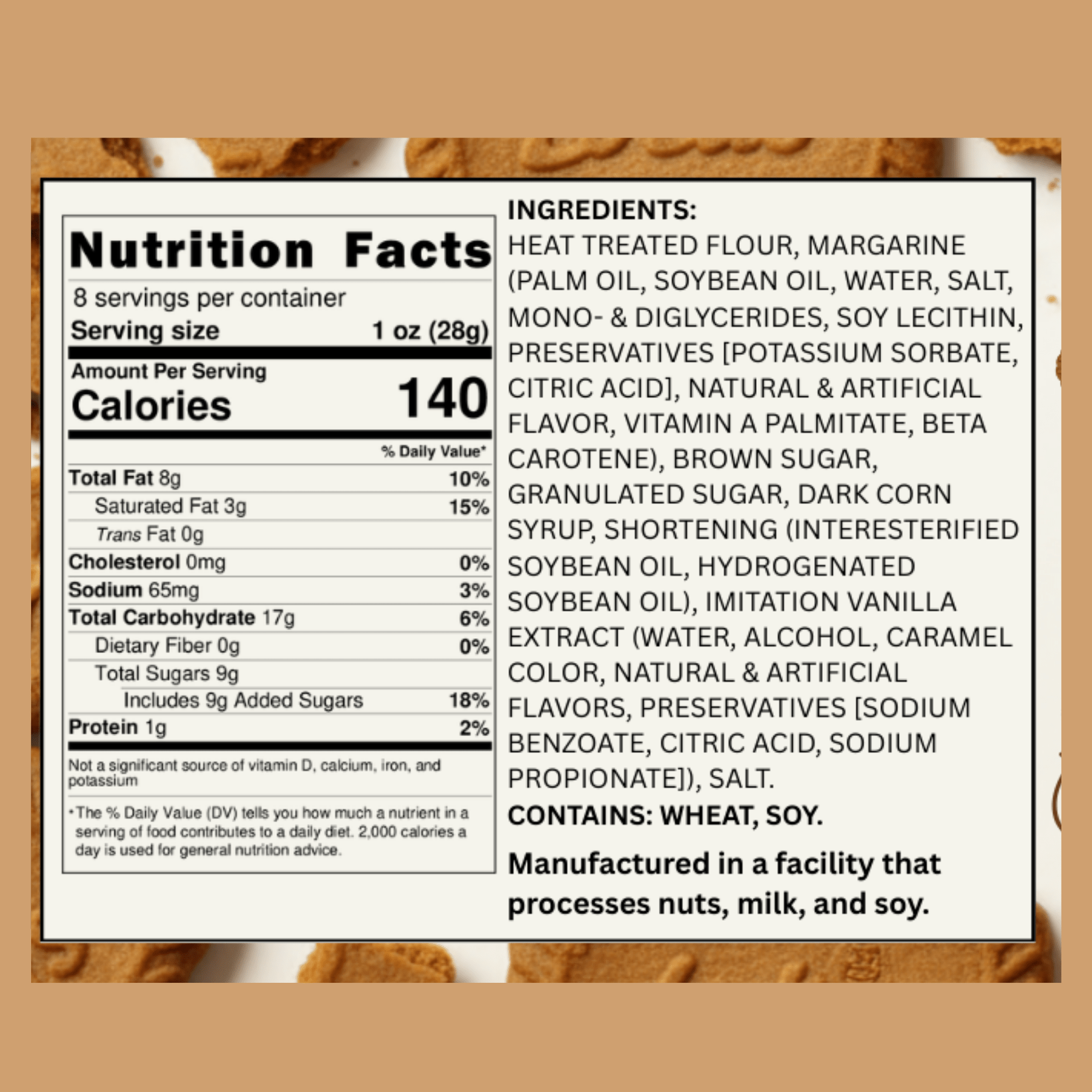 Emotional Support Cookie Dough- Egg-Free - With Biscoff Crumbles