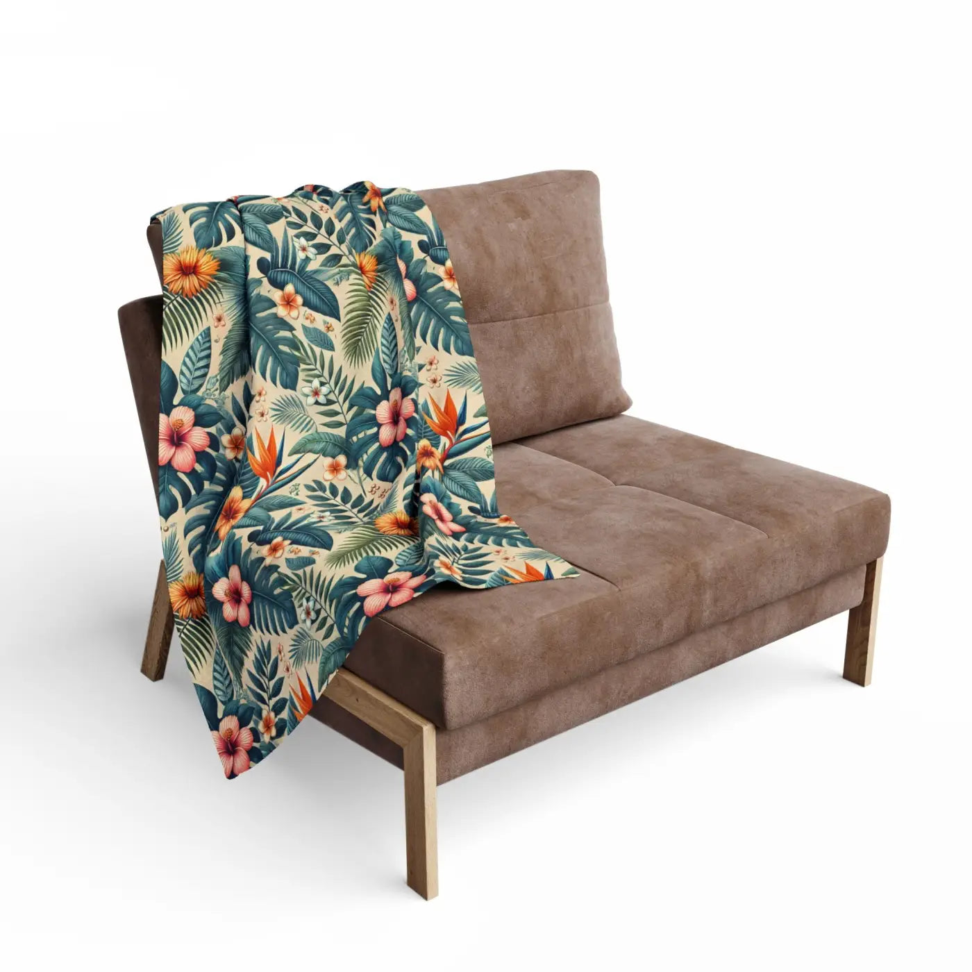Forest Reset 🍃 | Cozy Leaves Fleece Blanket