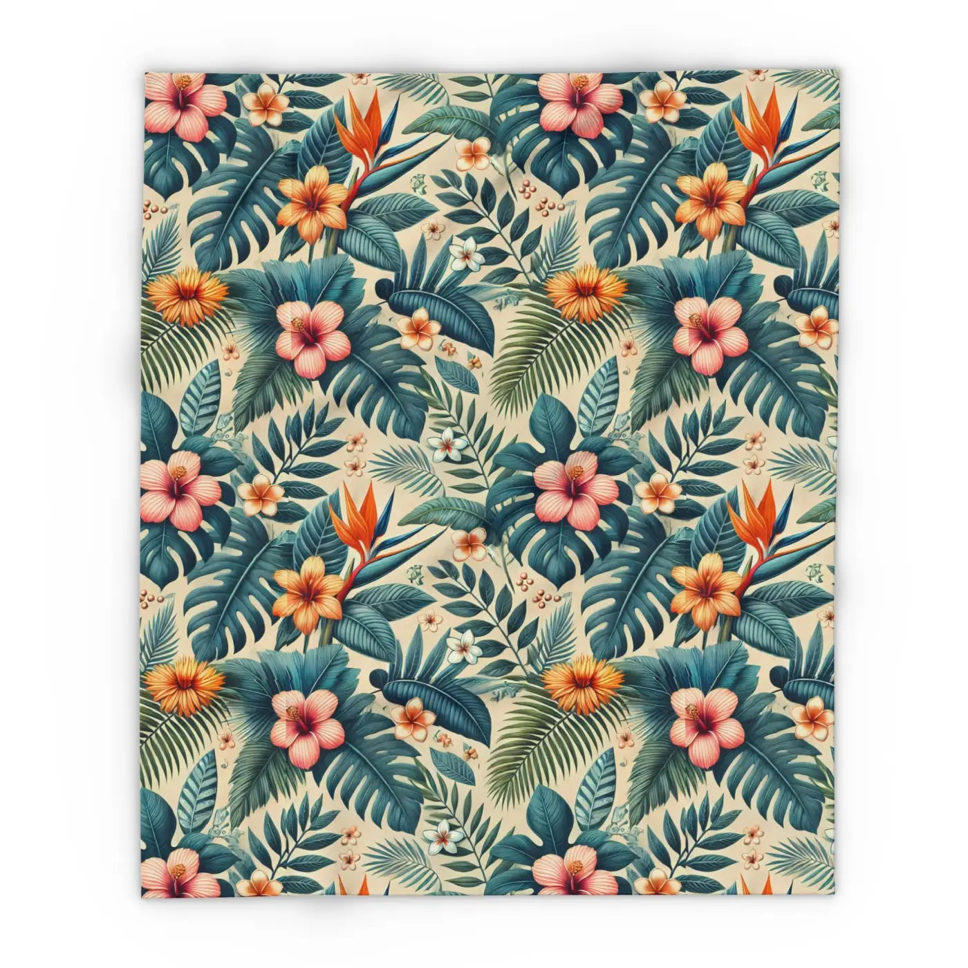 Forest Reset 🍃 | Cozy Leaves Fleece Blanket