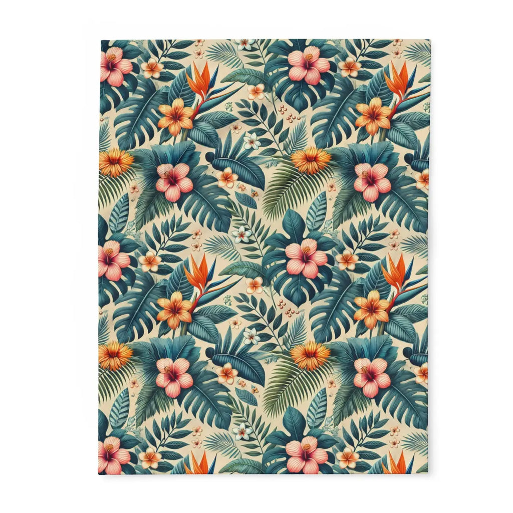 Forest Reset 🍃 | Cozy Leaves Fleece Blanket