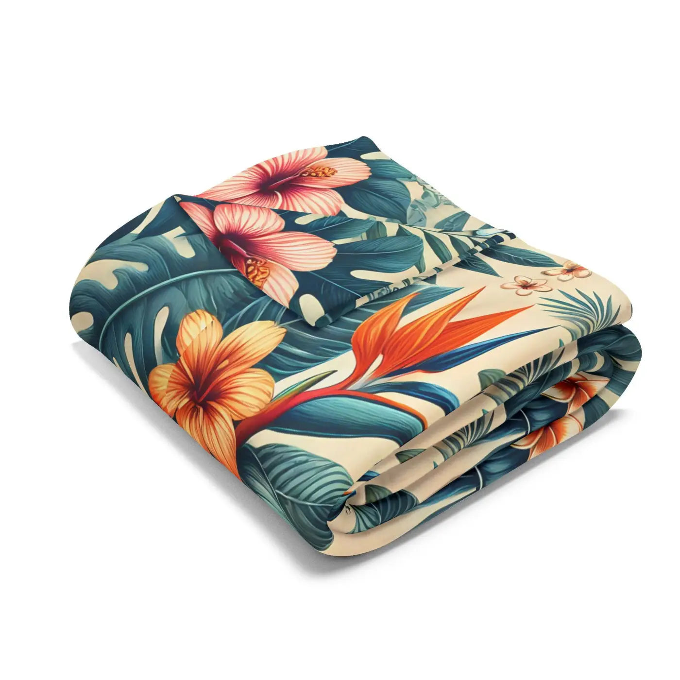 Forest Reset 🍃 | Cozy Leaves Fleece Blanket