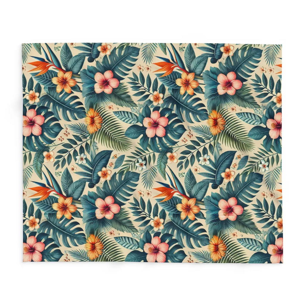 Forest Reset 🍃 | Cozy Leaves Fleece Blanket