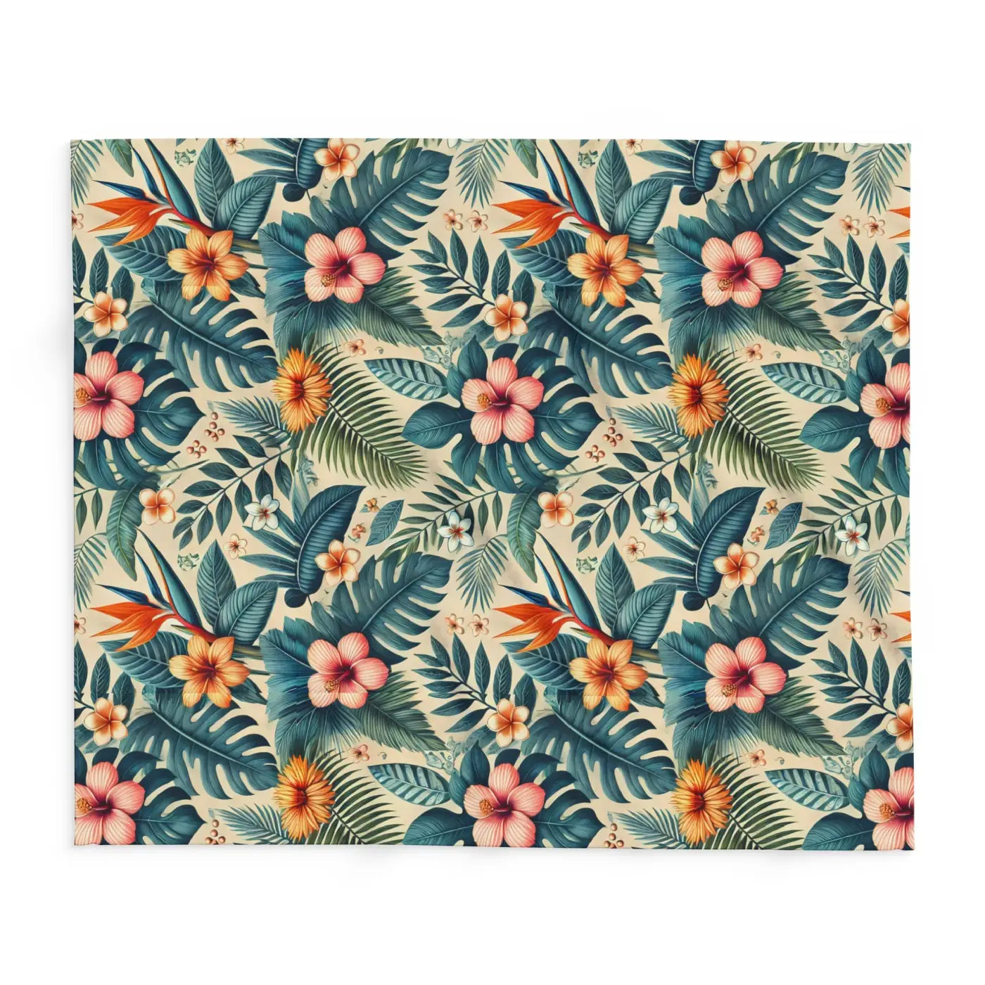 Forest Reset 🍃 | Cozy Leaves Fleece Blanket