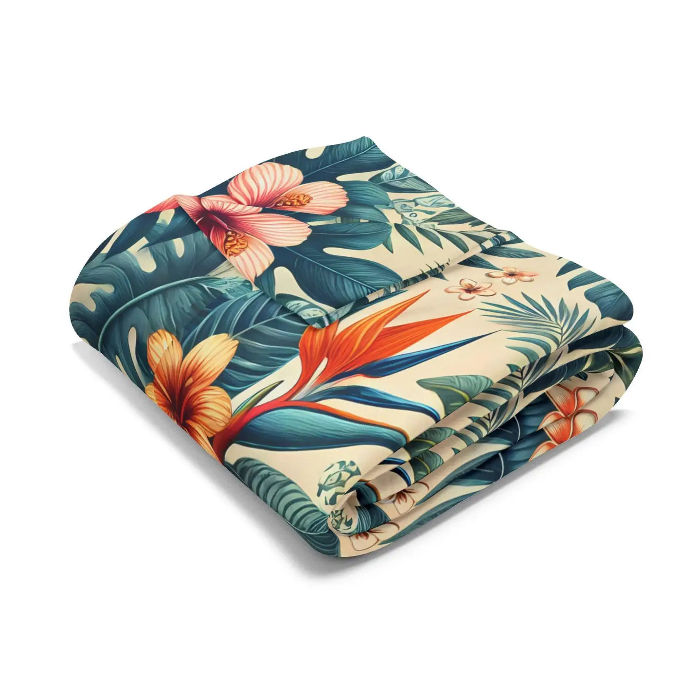 Forest Reset 🍃 | Cozy Leaves Fleece Blanket
