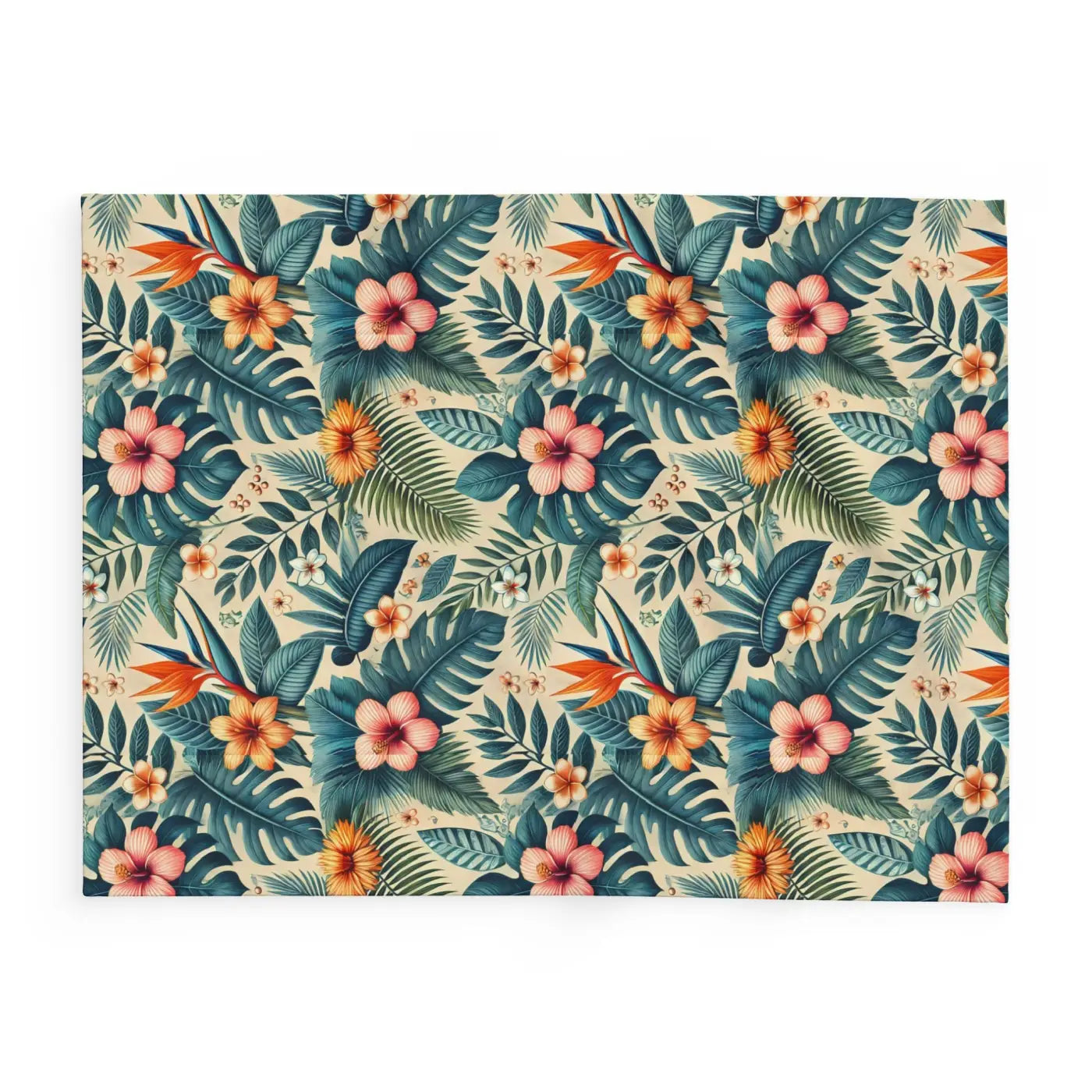 Forest Reset 🍃 | Cozy Leaves Fleece Blanket
