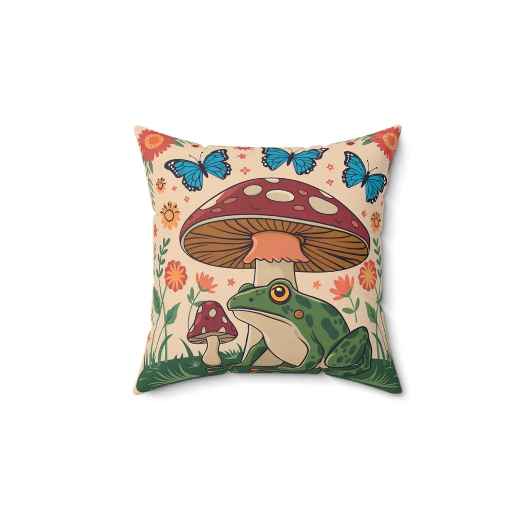 Cozy Mushroom Pillows - Polyester Throw Pillow - Dipaliz