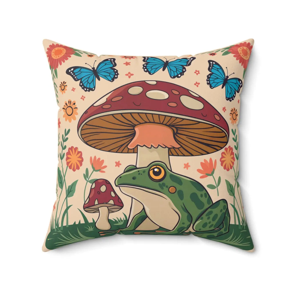 Cozy Mushroom Pillows - Polyester Throw Pillow - Dipaliz