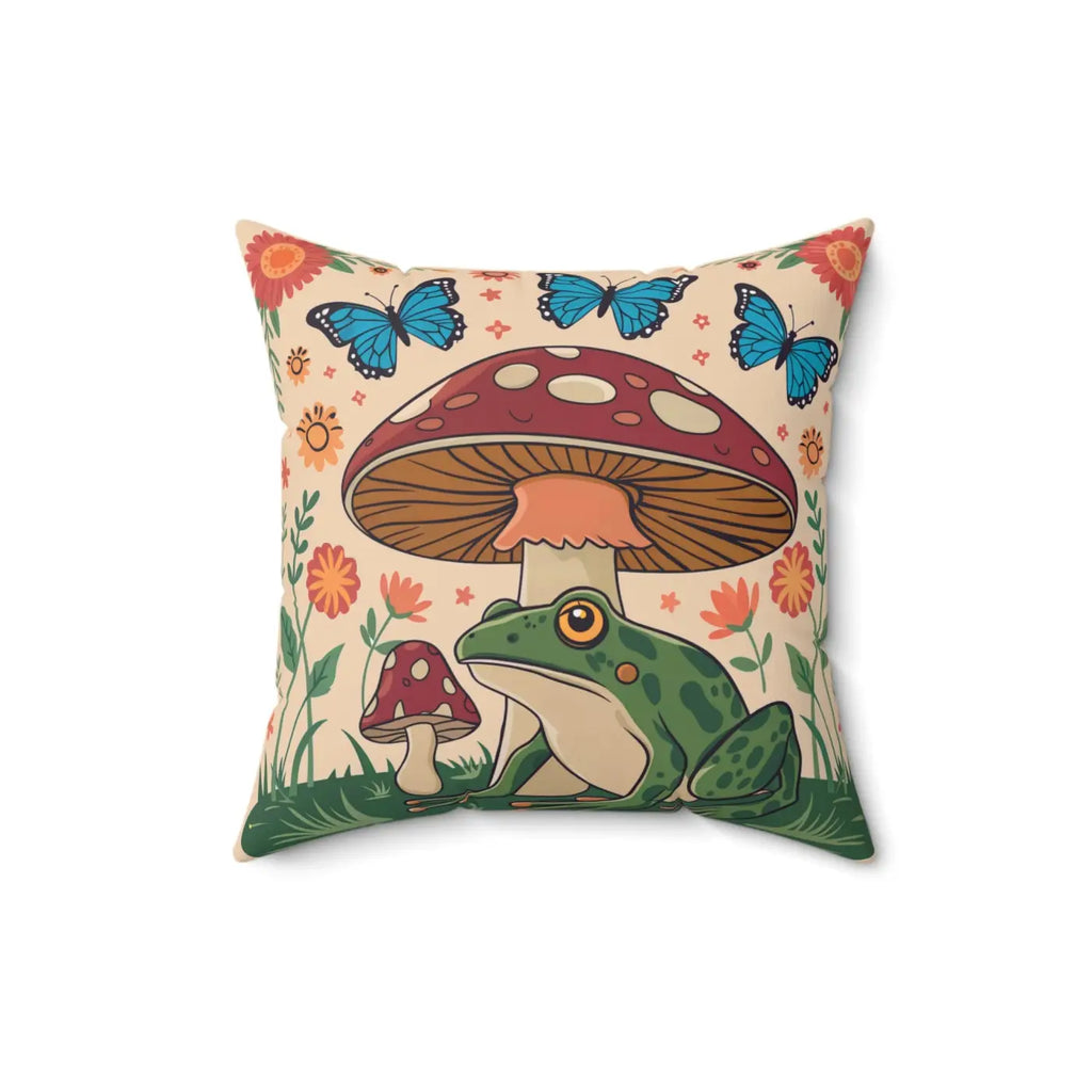 Cozy Mushroom Pillows - Polyester Throw Pillow - Dipaliz
