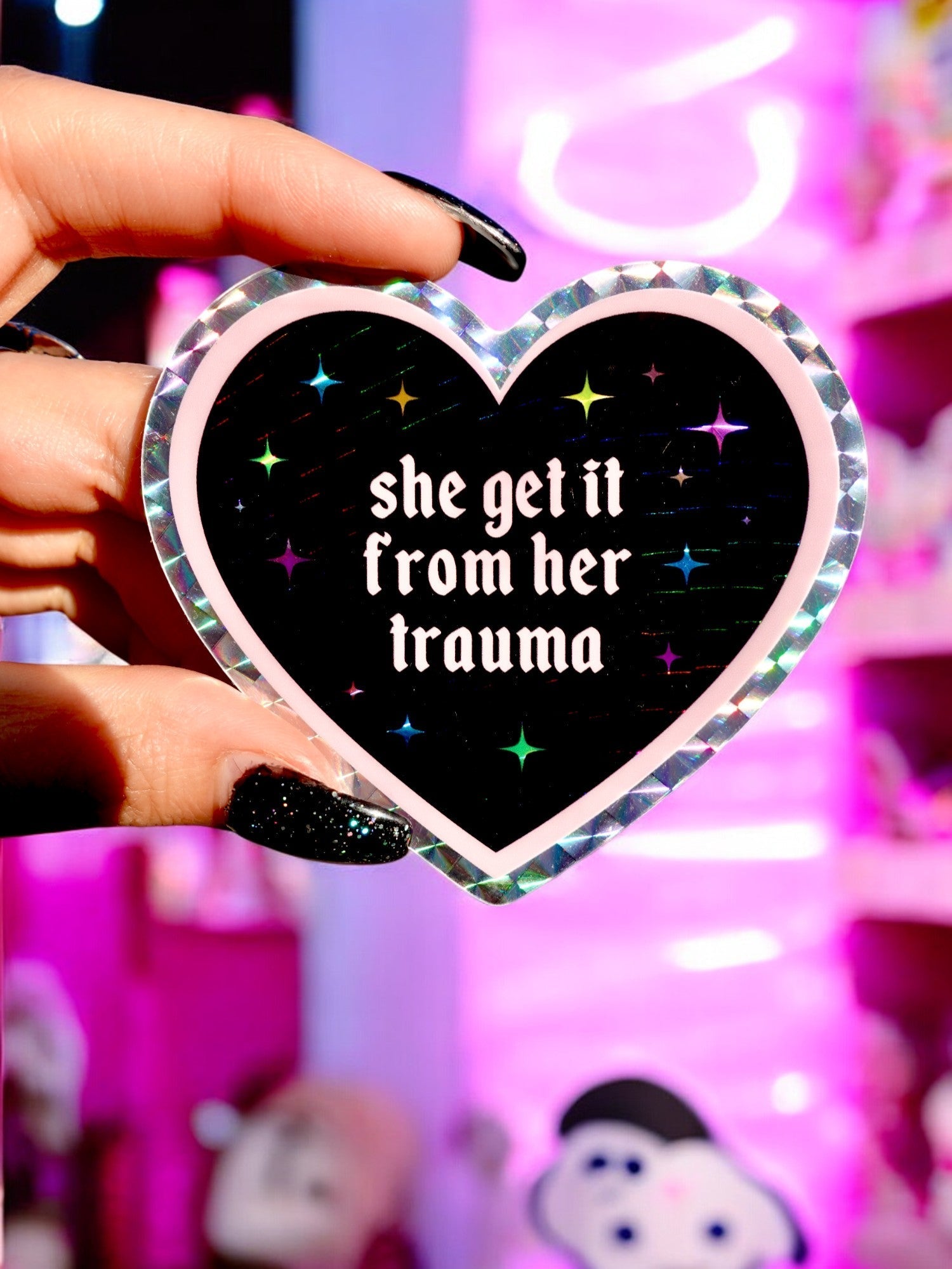 Funny Mental Health Sticker Pack –  Holographic Waterproof Vinyl Decals – Discounted Bundle of Anxiety, Therapy & Trauma Humor