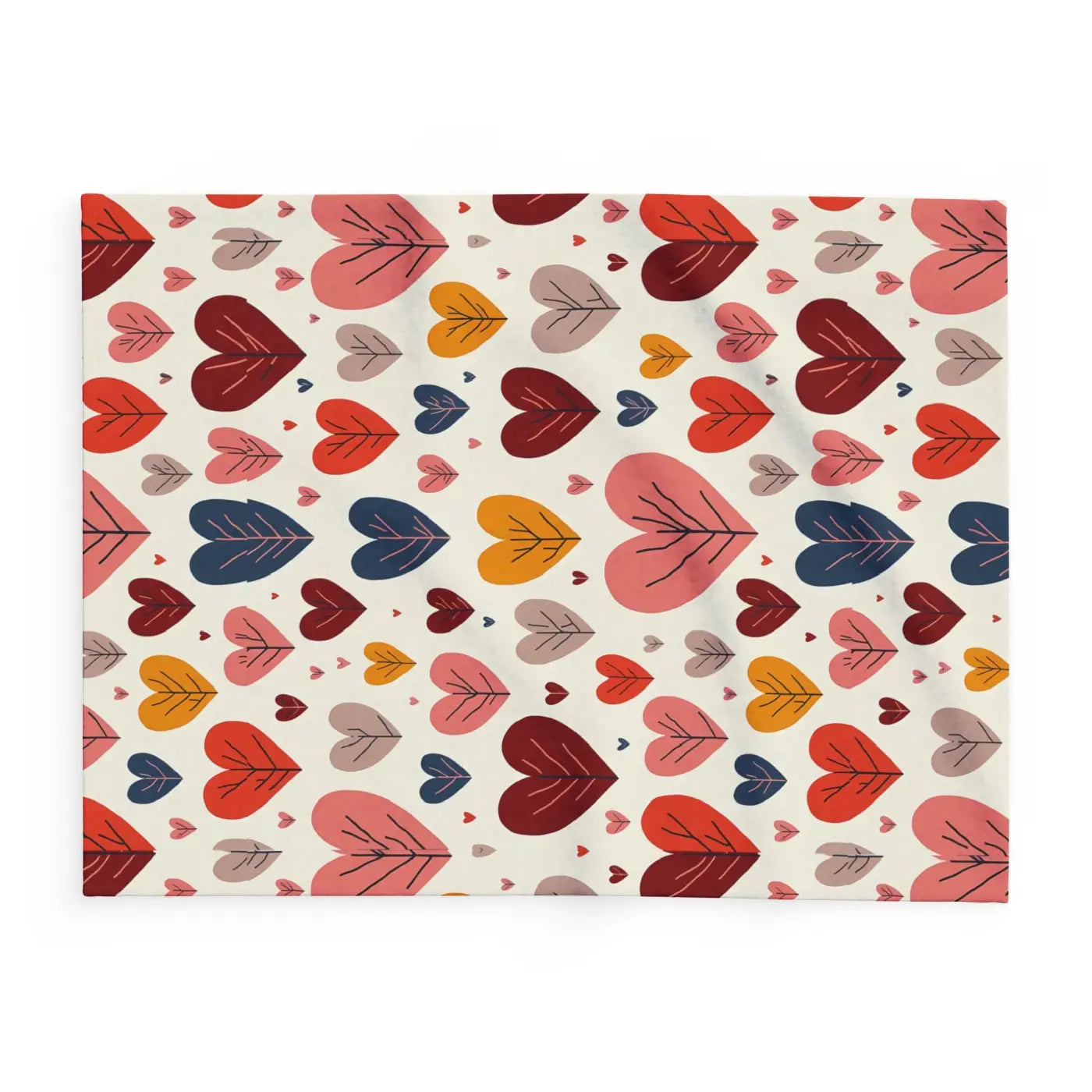 Soft Heart Reset 💛 | Cozy Leaves Fleece Blanket