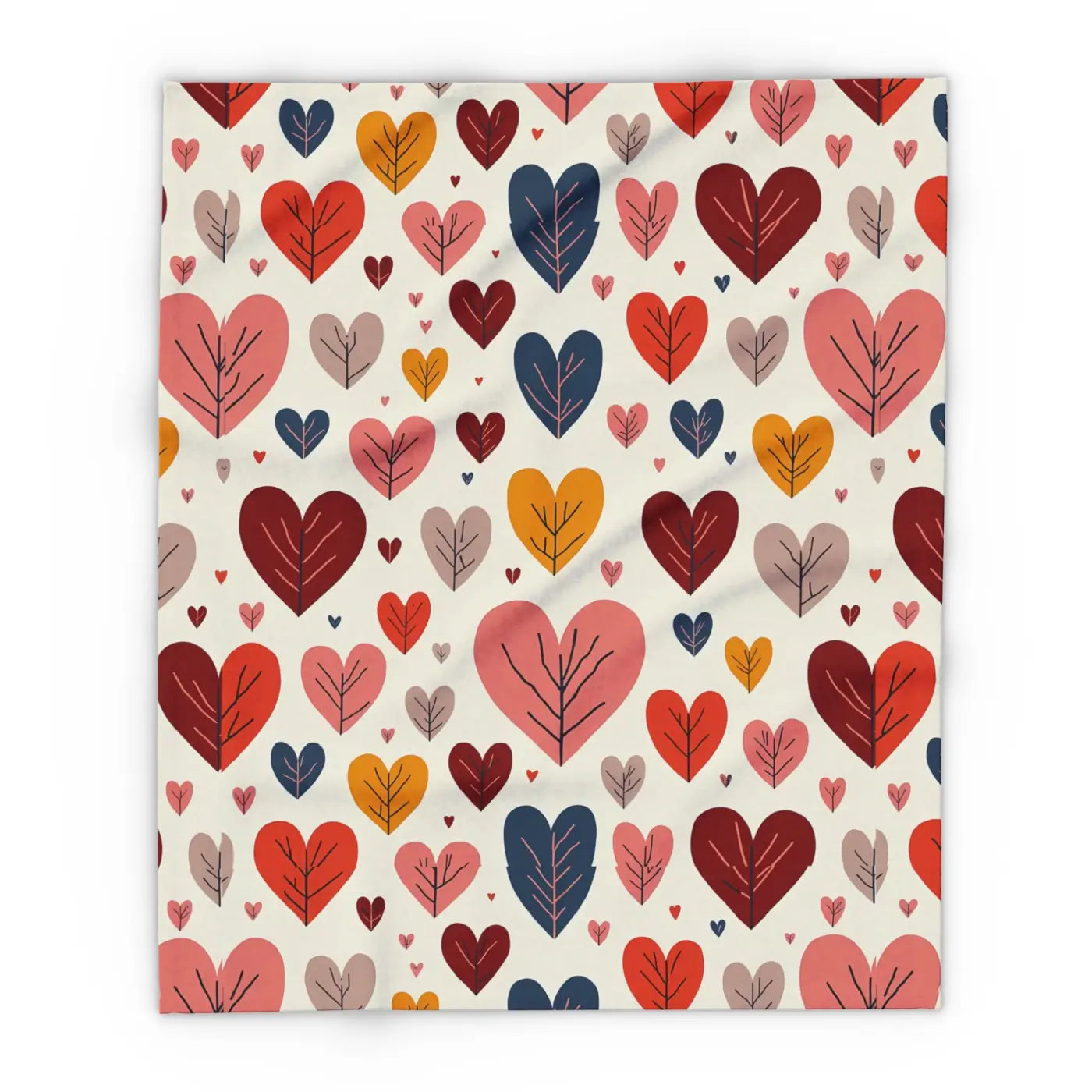Soft Heart Reset 💛 | Cozy Leaves Fleece Blanket