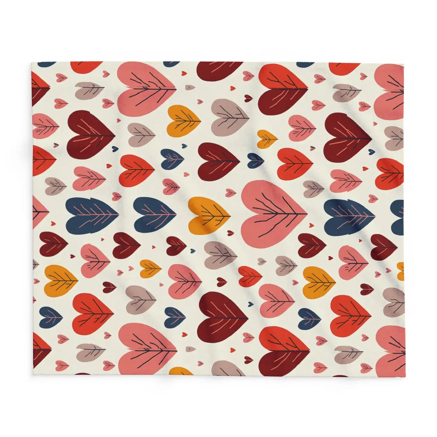 Soft Heart Reset 💛 | Cozy Leaves Fleece Blanket