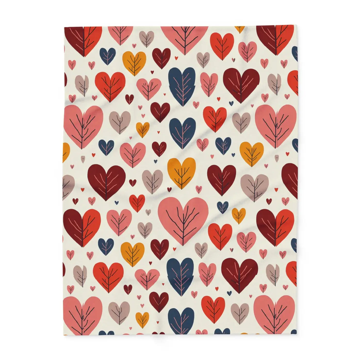 Soft Heart Reset 💛 | Cozy Leaves Fleece Blanket