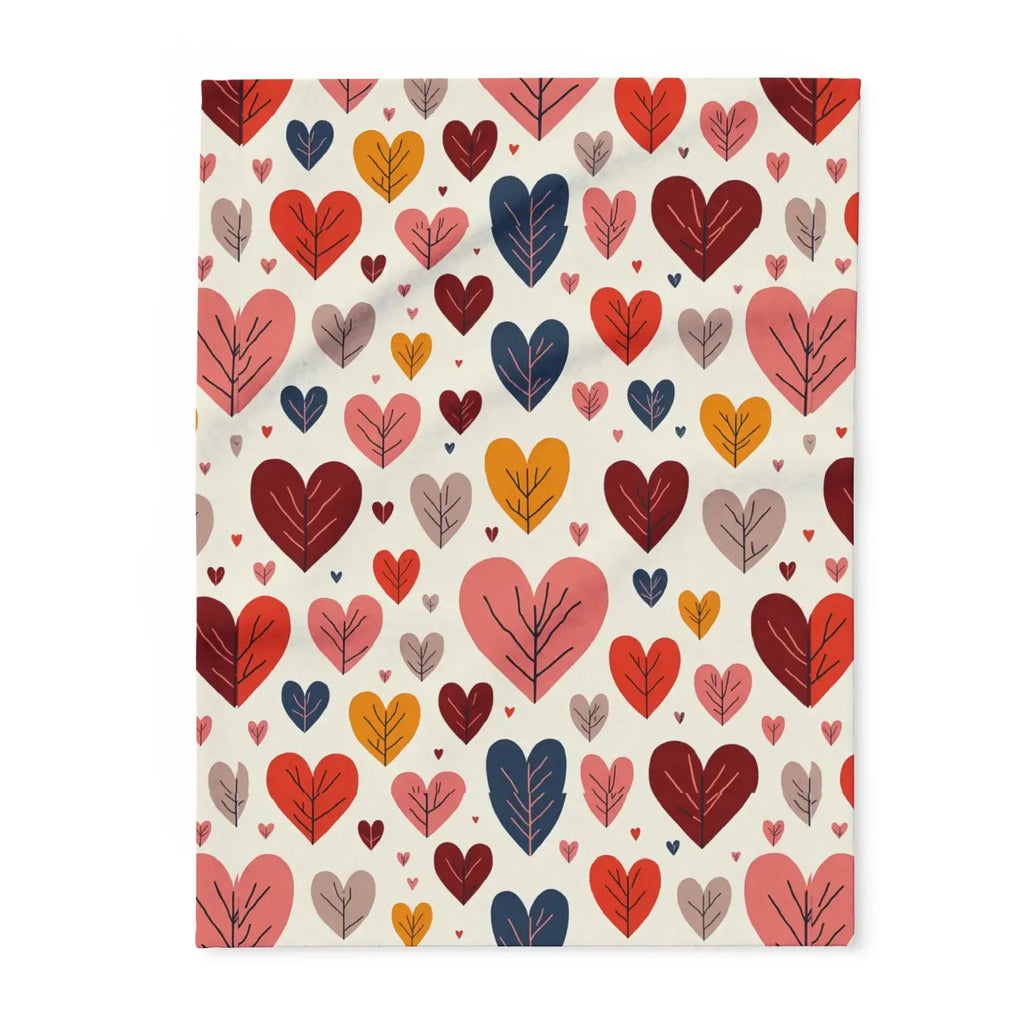 Soft Heart Reset 💛 | Cozy Leaves Fleece Blanket