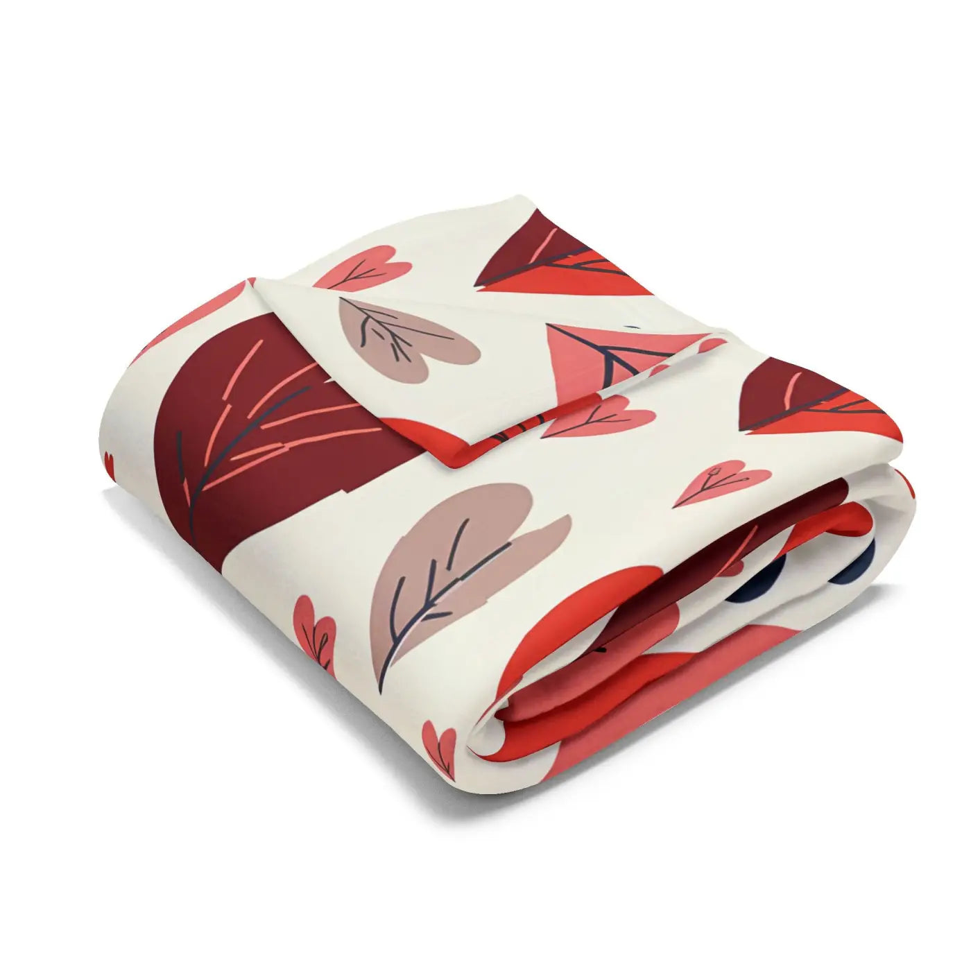 Soft Heart Reset 💛 | Cozy Leaves Fleece Blanket