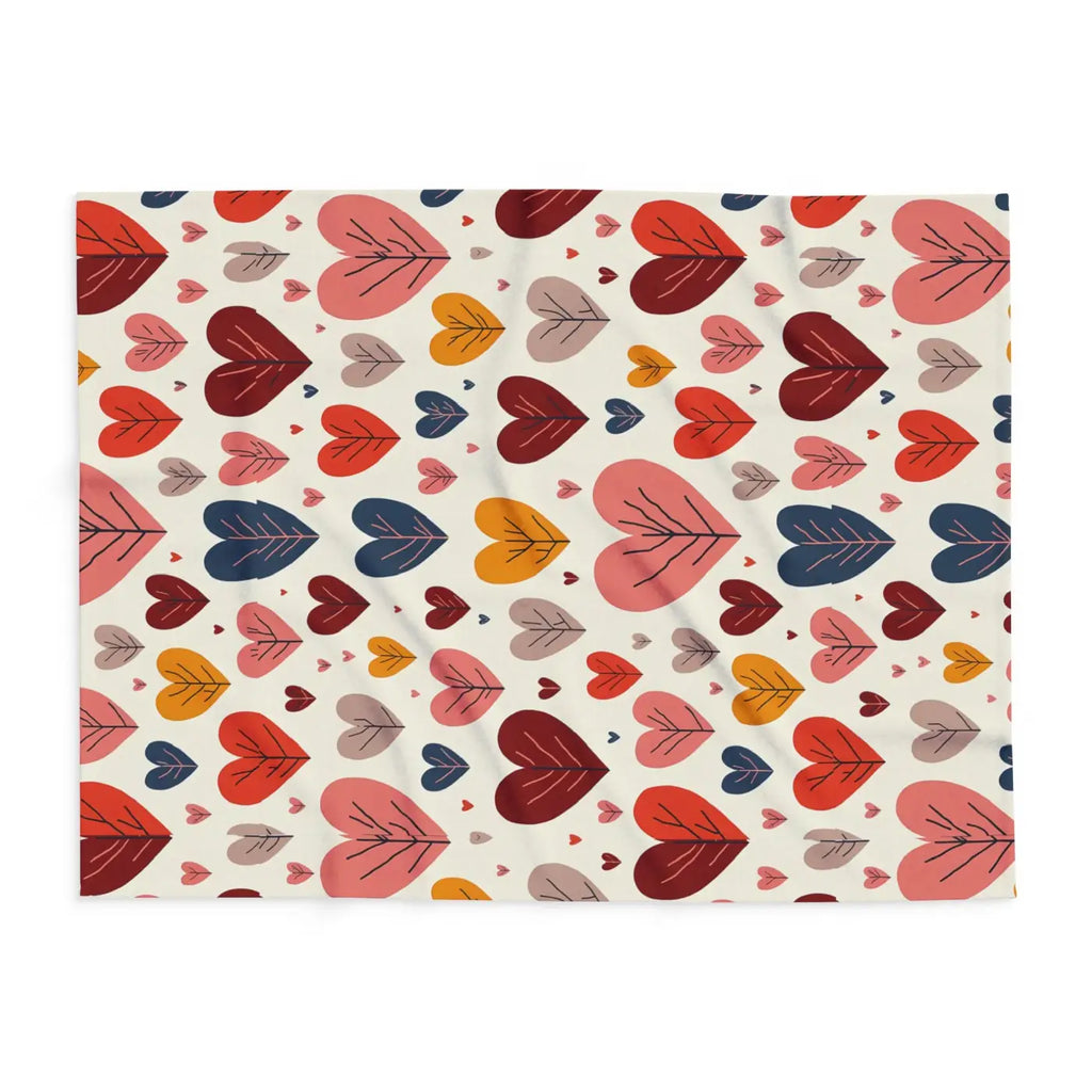 Soft Heart Reset 💛 | Cozy Leaves Fleece Blanket