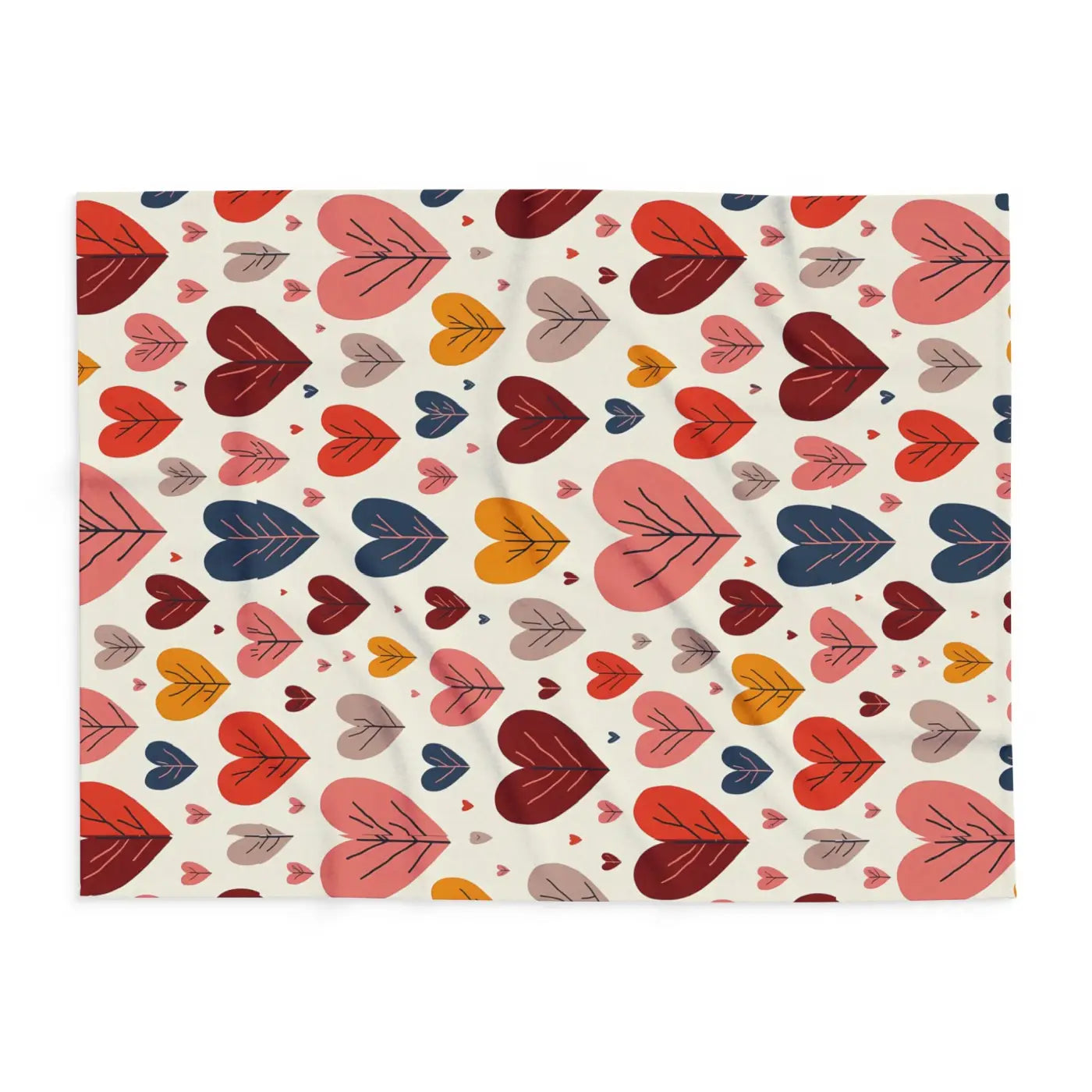 Soft Heart Reset 💛 | Cozy Leaves Fleece Blanket