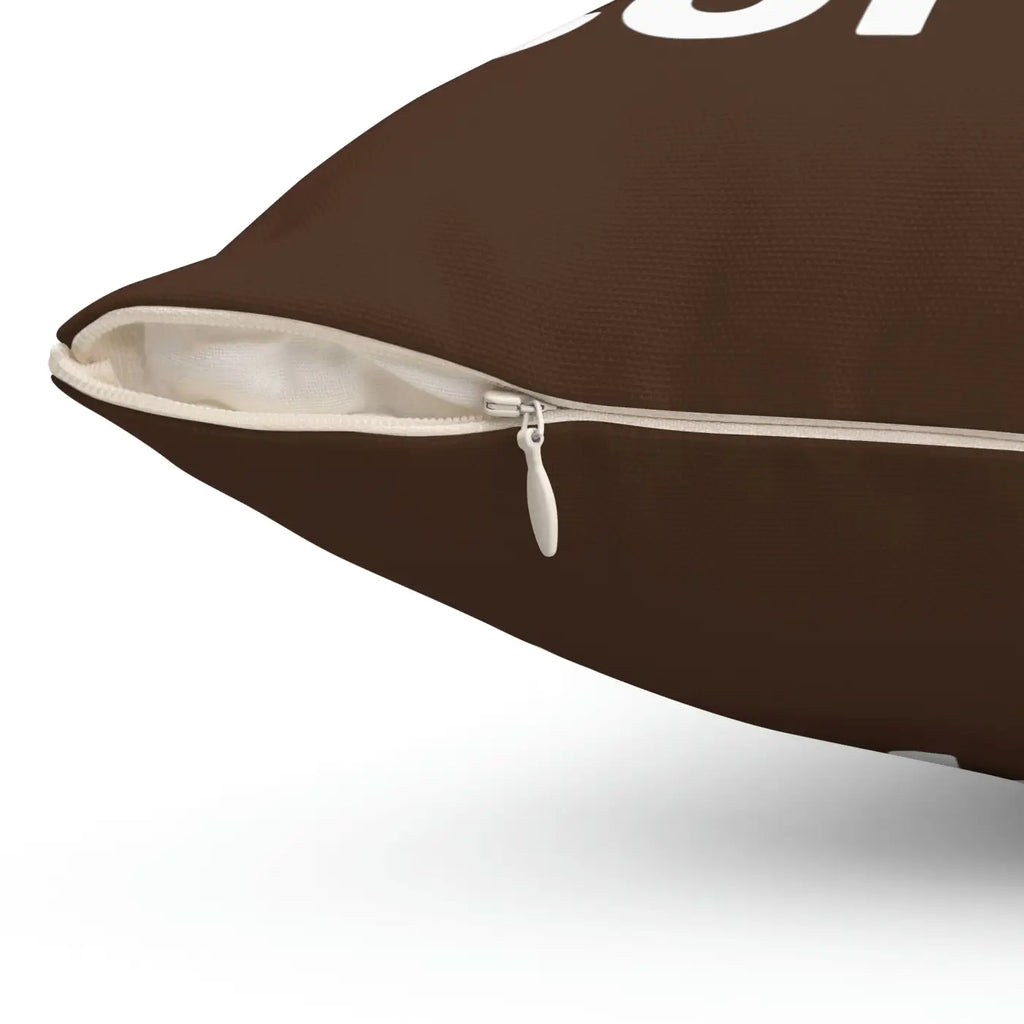 Vibrant Polyester Square Pillow - Keep Calm With Coffee - Dipaliz