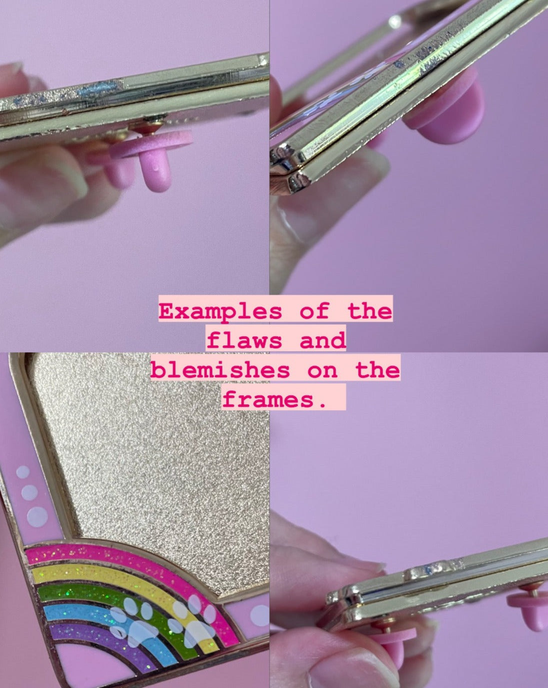 Mini Enamel Photo Frame Pin or Magnet [LIQUIDATION SALE]