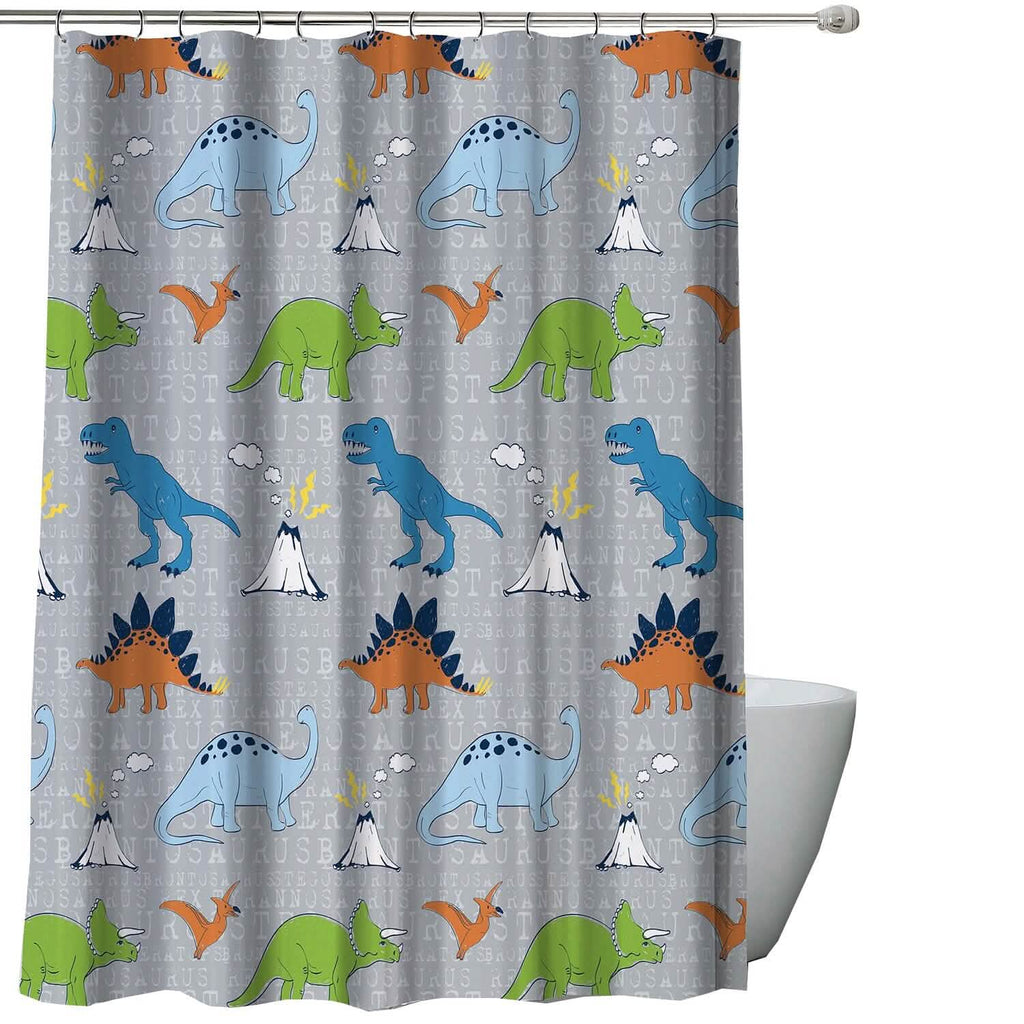 Cozy Reset: Dino Daydream Shower Curtain 🦖