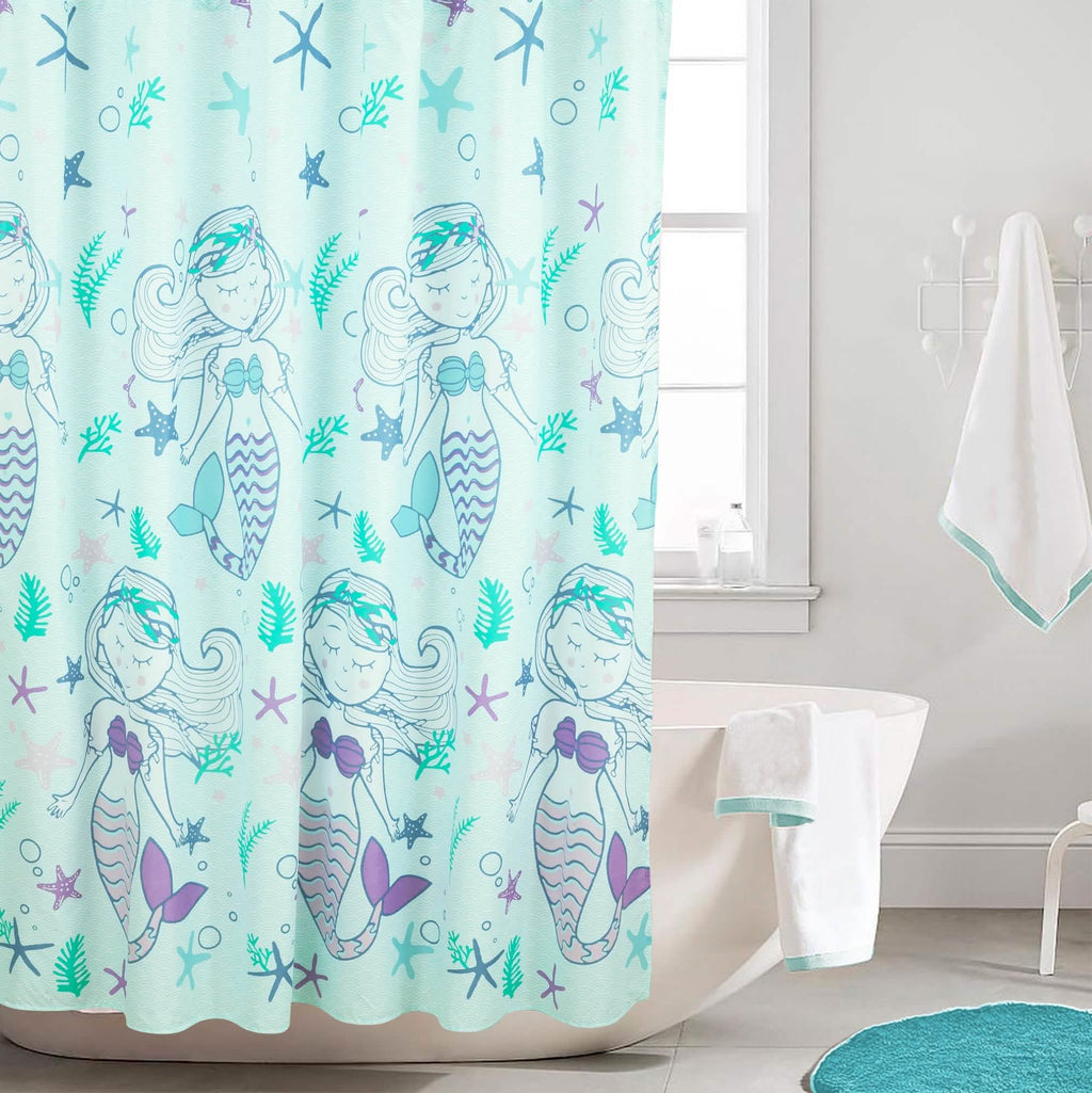 Soft Life Reset: Ocean Calm Shower Curtain 🌊