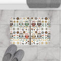 Plush Owl Bath Mat Owls on a Tree Decor - Dipaliz