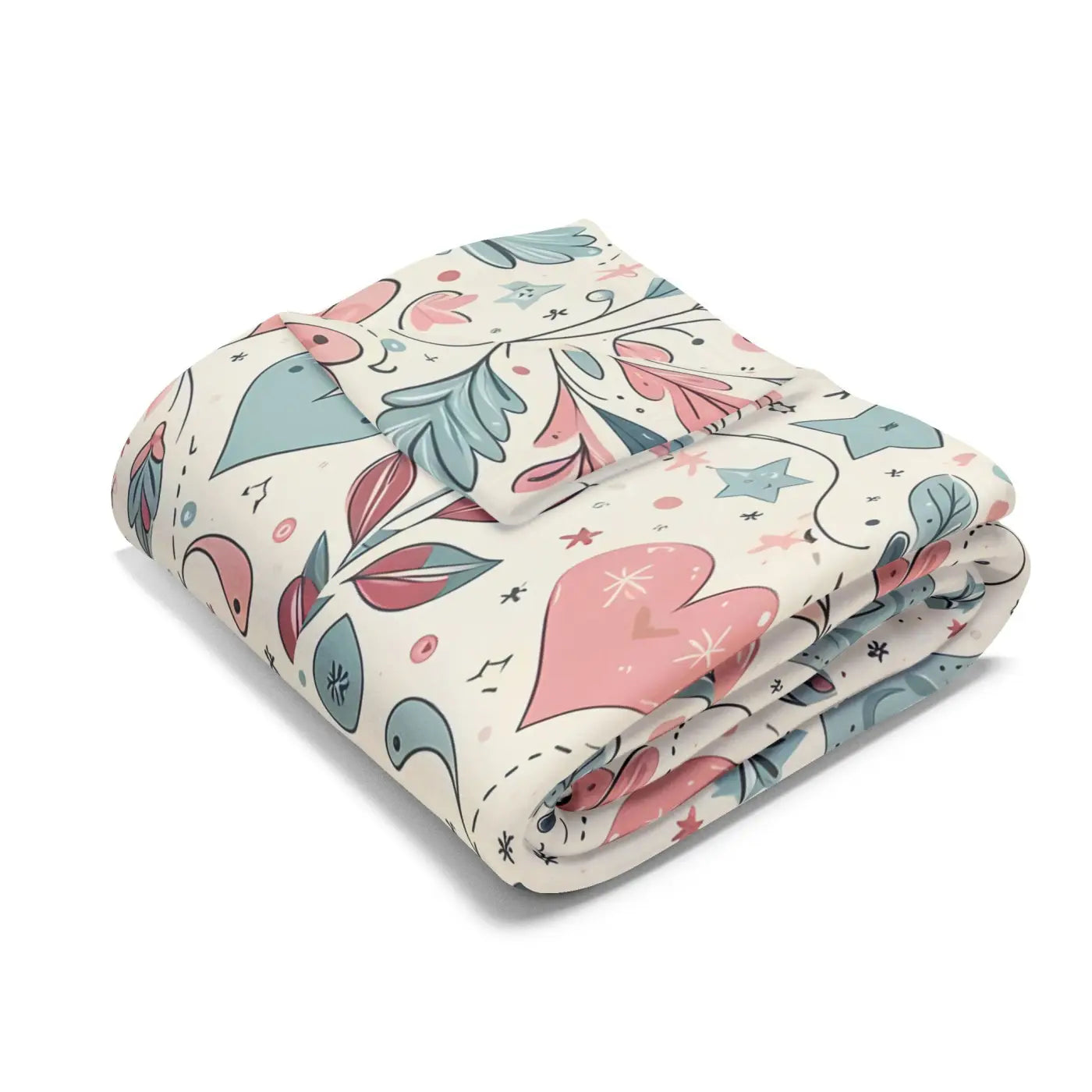 Gentle Love Reset 🌸 | Pastel Hearts Cozy Blanket