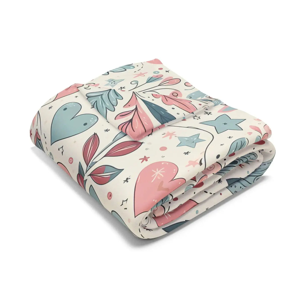 Gentle Love Reset 🌸 | Pastel Hearts Cozy Blanket