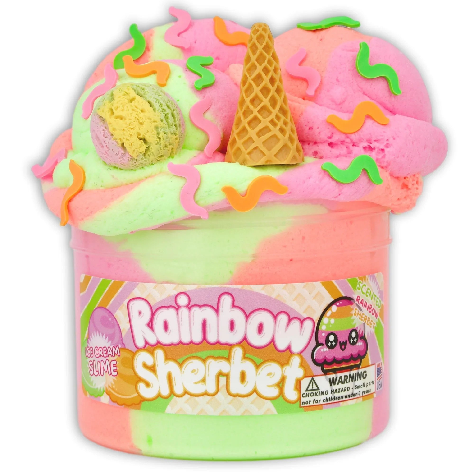 Rainbow Sherbert Dope Slime 🍭 | Gentle Reset Sensory Slime