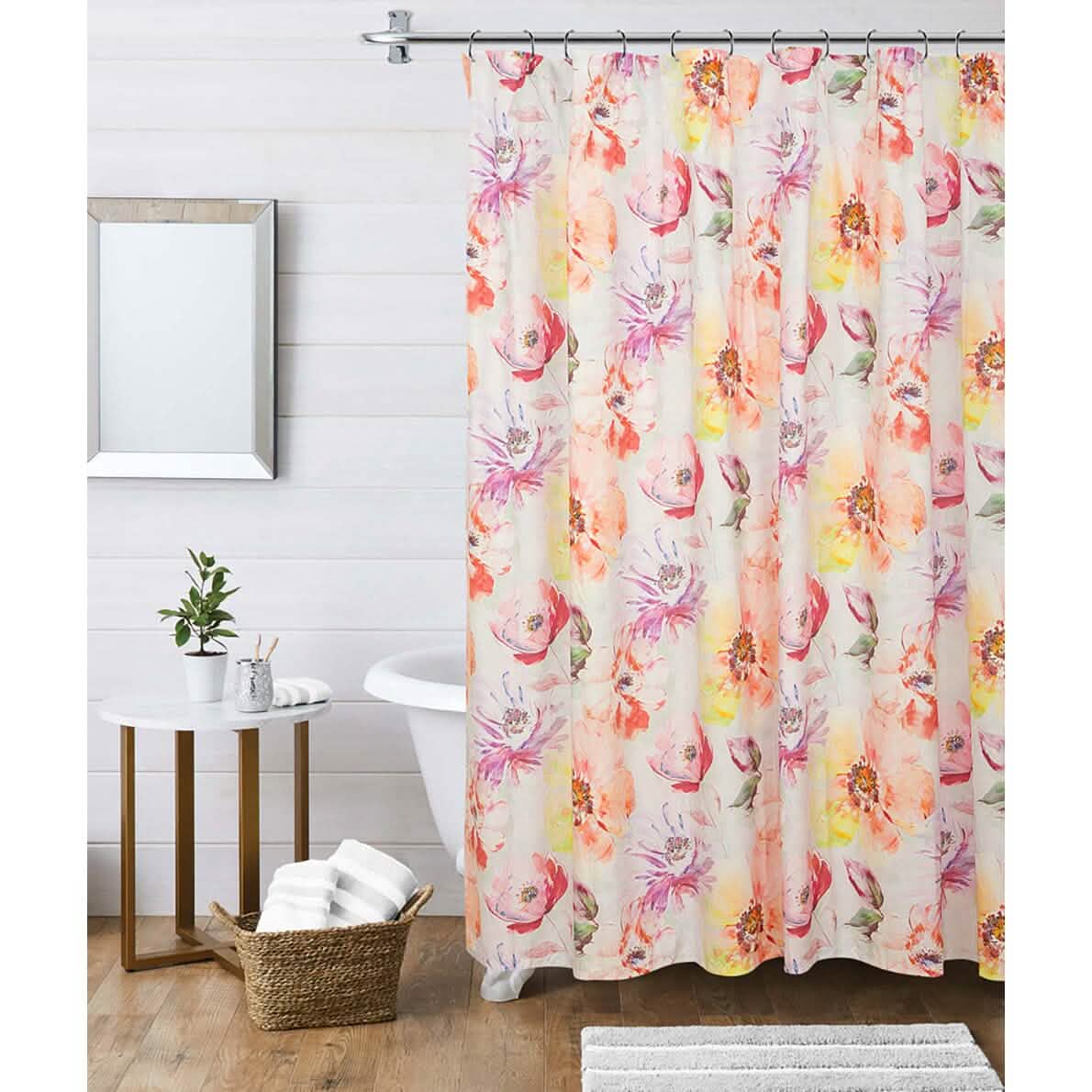 Cozy Reset: Bloom & Breathe Shower Curtain 🌸