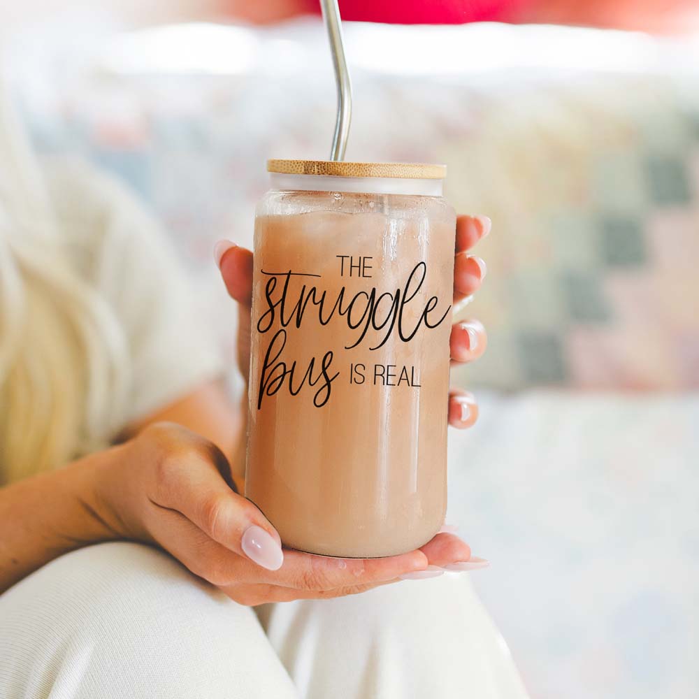 Struggle Bus: Emotional Support Iced Coffee 17oz