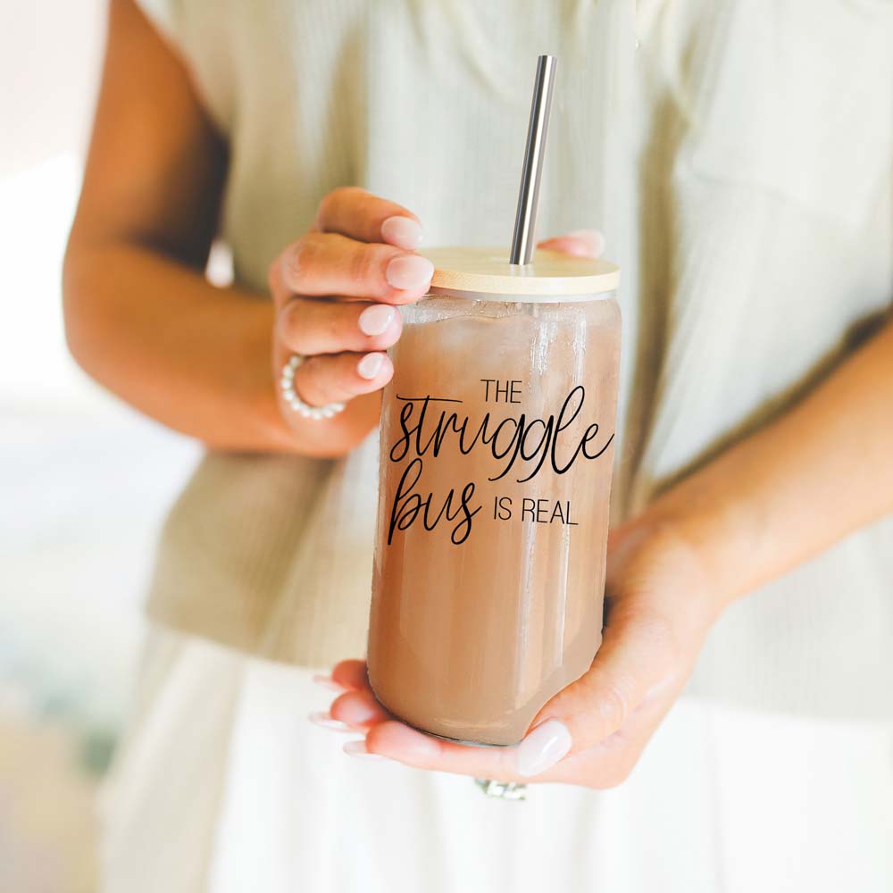 Struggle Bus: Emotional Support Iced Coffee 17oz