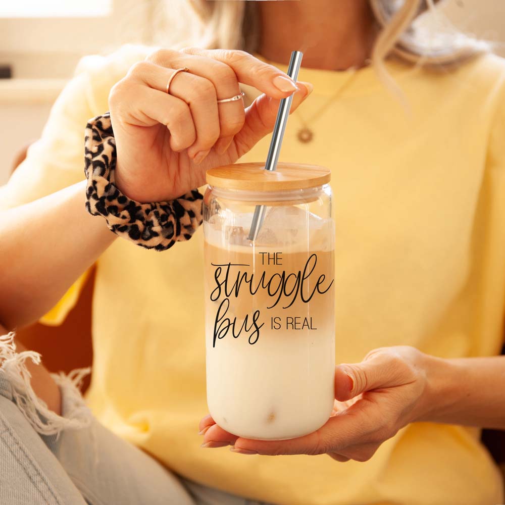 Struggle Bus: Emotional Support Iced Coffee 17oz