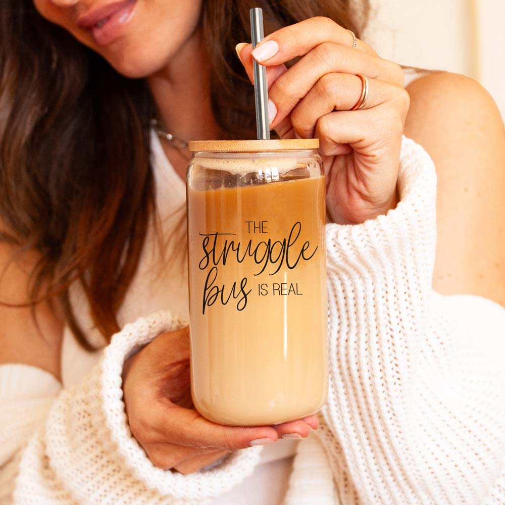 Struggle Bus: Emotional Support Iced Coffee 17oz