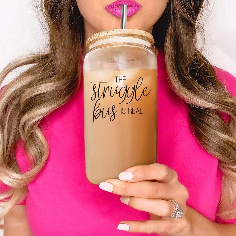 Struggle Bus: Emotional Support Iced Coffee 17oz