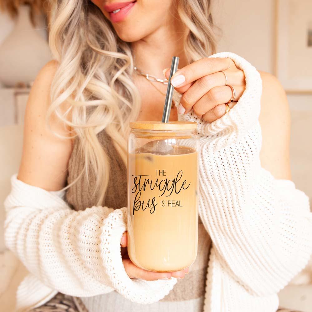 Struggle Bus: Emotional Support Iced Coffee 17oz