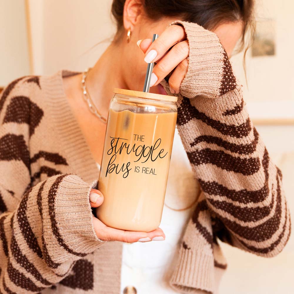 Struggle Bus: Emotional Support Iced Coffee 17oz