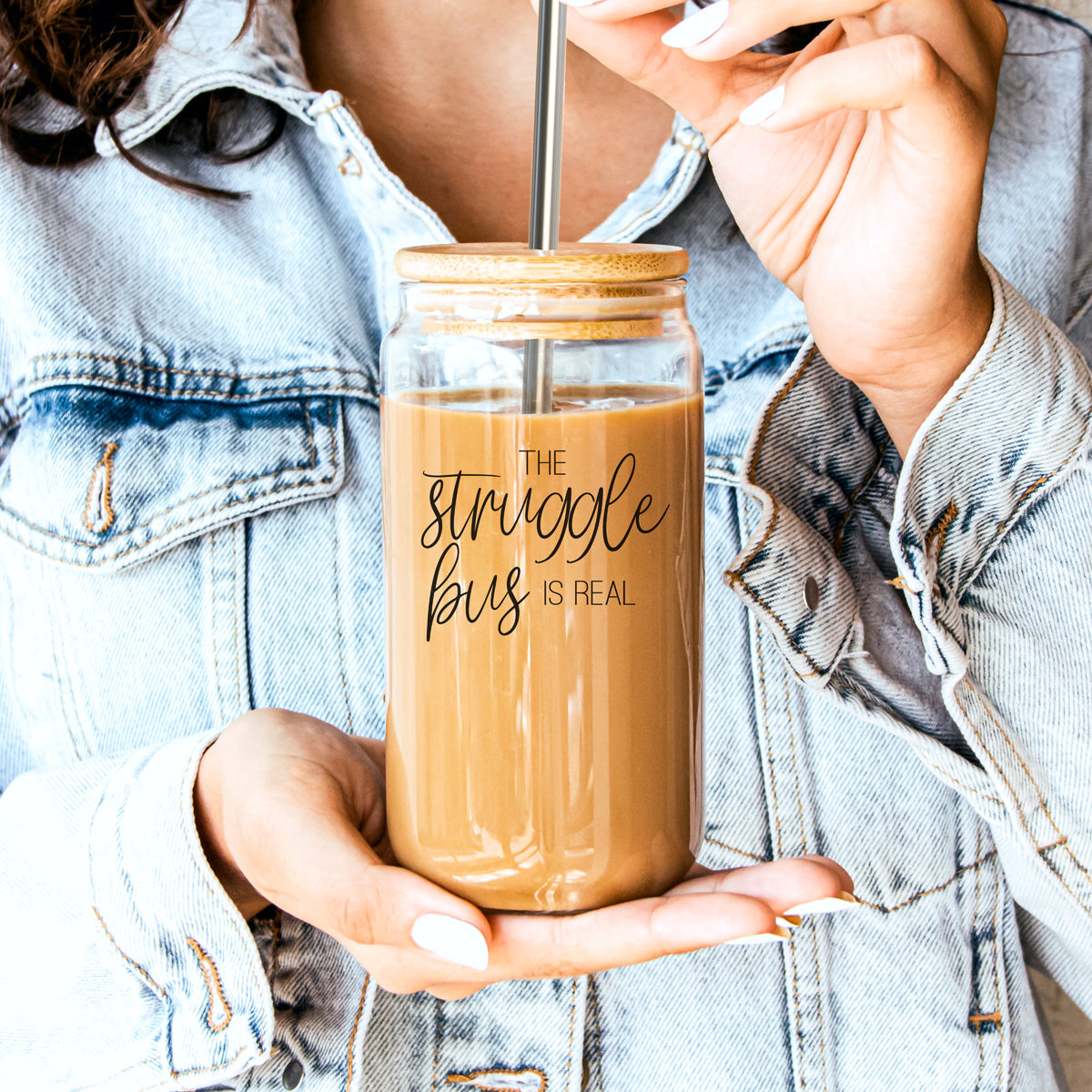 Struggle Bus: Emotional Support Iced Coffee 17oz