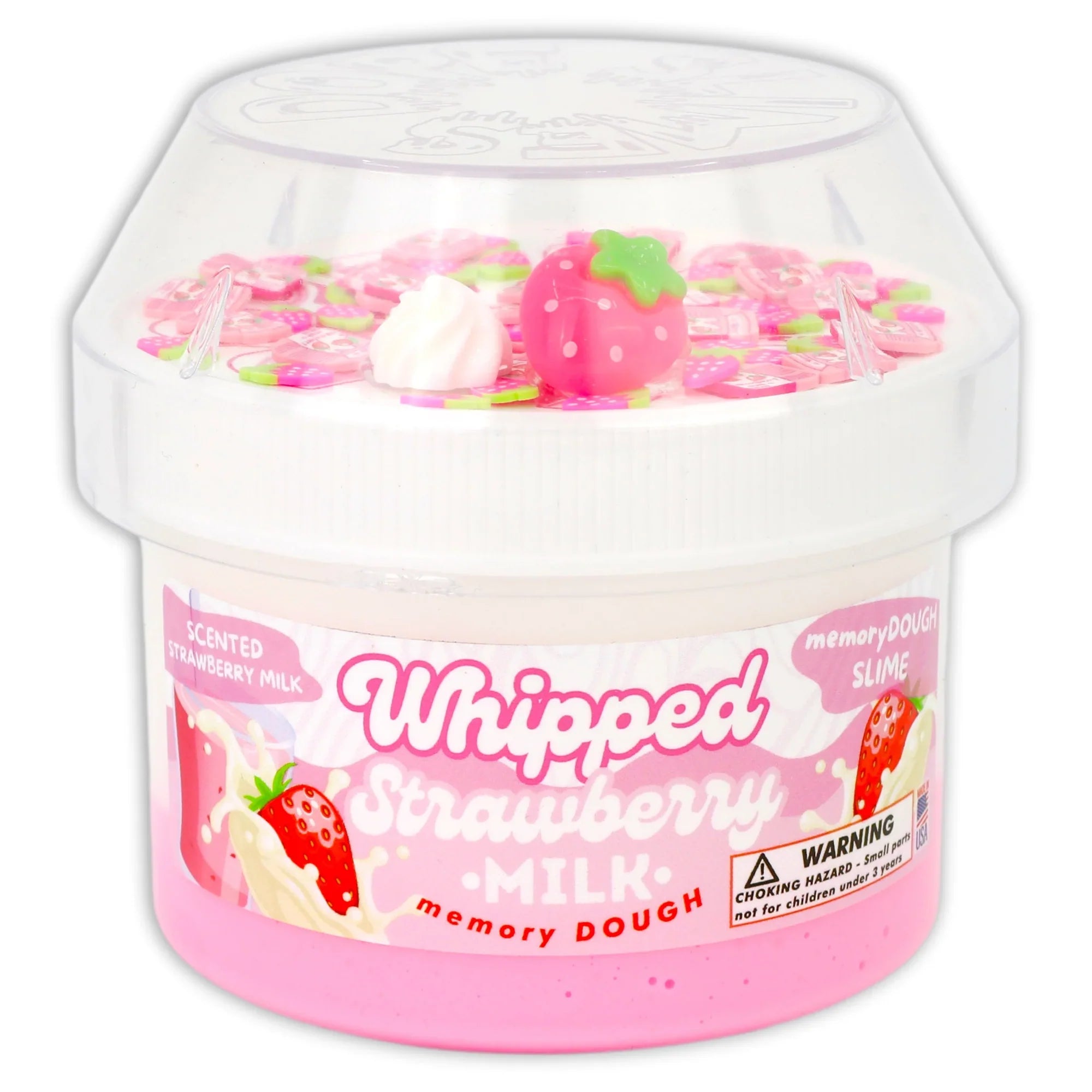 Whipped Strawberry Milk Dope Slime 🍓 | Sensory Reset Slime